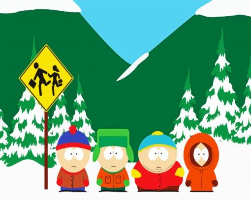 South Park paint by number