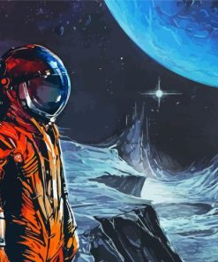 Space Man paint by number