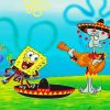 Spongbob And Squidward paint by number