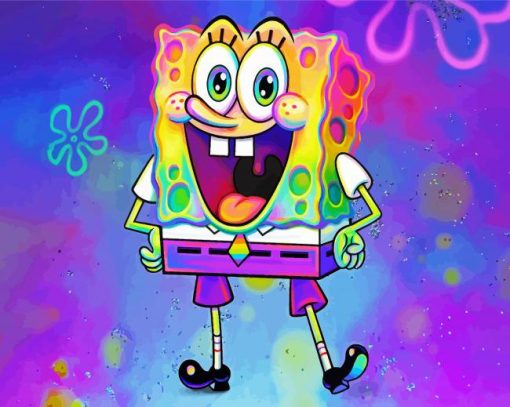 Spongebob paint by number