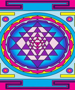 Shri Yantra Mandala paint by number