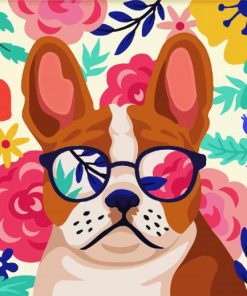 Stylish Dog paint by numbers