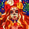 Sugar Skull Lady paint by number