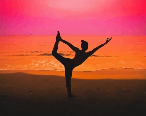 Sunset Gymnastic paint by number