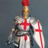 Templar knight Warrior paint by number