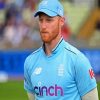 The English International Cricketer Ben Stokes paint by numbers