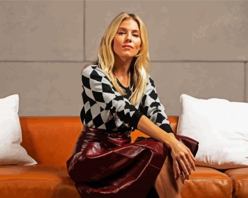 The American Actress Sienna Miller paint by numbers