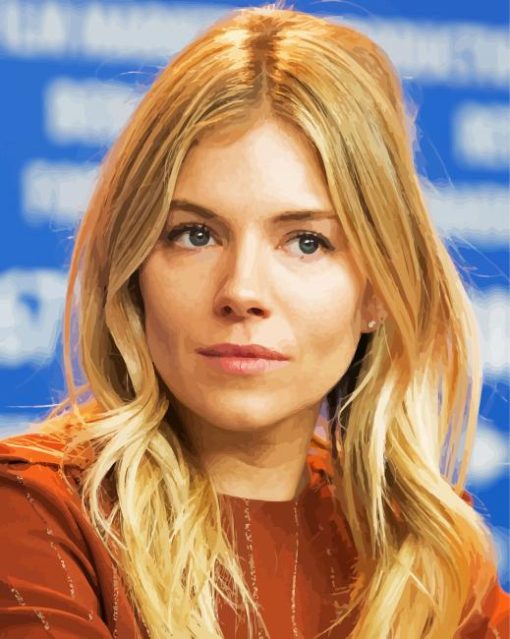 The Beautiful Actress Sienna Miller paint by numbers