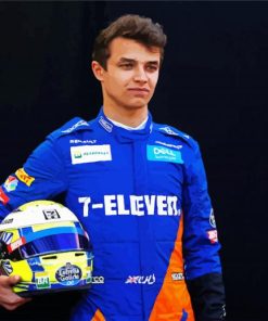 The Racer Lando Norris paint by number