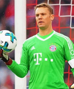 The Footballer Manuel Neuer paint by number