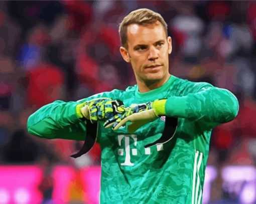 The Footballer Neuer paint by number