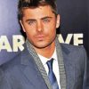 The Handsome Actor Zac Effron paint by numbers