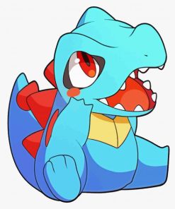 Totodile Anime paint by number