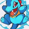 Totodile paint by number