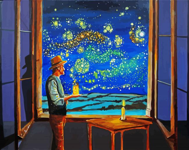Van Gogh The Starry Night paint by number
