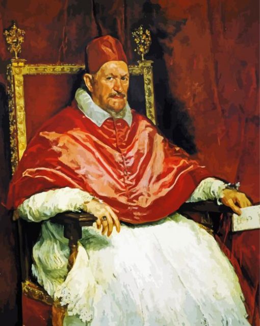 Velazquez Portrait Of Pop Innocent paint by number
