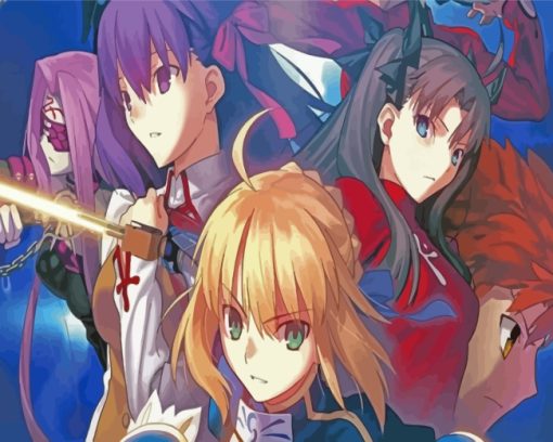 Video Game Fate Stay paint by numbers