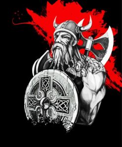 Vikings Ivar the Boneless Paint By Numbers - PBN Canvas