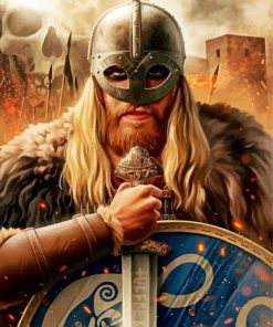 Viking Man paint by numbers