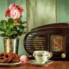 Vintage Coffee And Radio paint by number