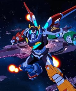 Voltron Space Robot paint by number