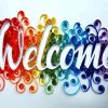 Welcome Colorful Quote paint by number