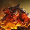 Wild Cerberus paint by number
