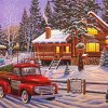 Winter Christmas paint by number