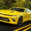 Yellow Chevrolet Camaro paint by number