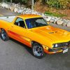 Yellow Ford Ranchero paint by number