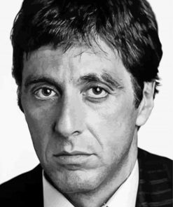 Young Al Pacino Scarface paint by number