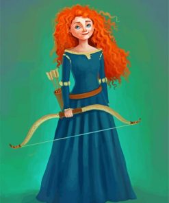 Archer Merida Princess paint by number