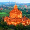 Bagan Myanmar Dhammayangyi Temple paint by number