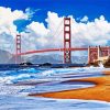 Baker Beach In San Francisco paint by number
