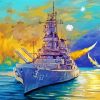 Battleship Art paint by number