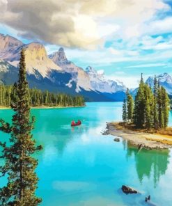 Canada Maligne Lake paint by number