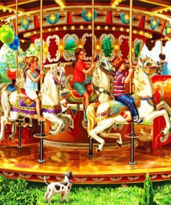 Carousel Ride paint by number
