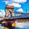 Chain Bridge Budapest paint by number