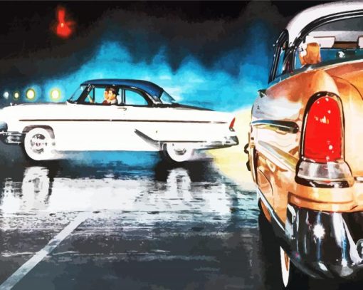 Classic Lincoln Car Art paint by number