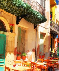 Crete Chania Streets paint by number