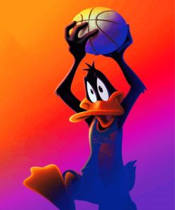 Daffy Duck Basketballer paint by number