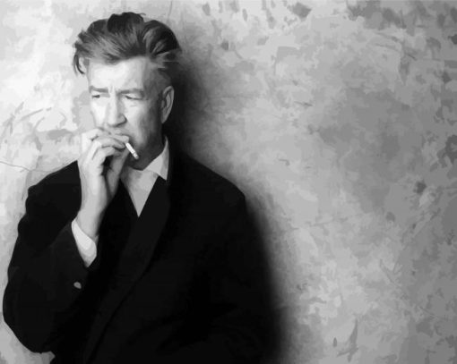 David Lynch Smoking paint by number