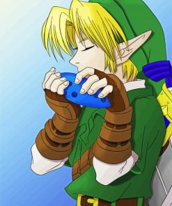 Elf Playing Ocarina paint by number