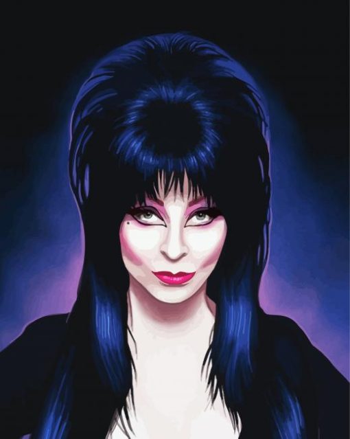 Elvira Mistress Of The Dark paint by number