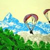 Everest Paragliding paint by number