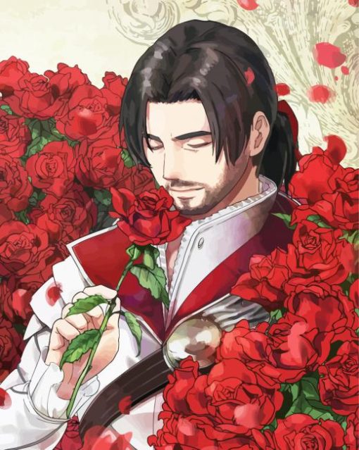 Ezio And Roses paint by number