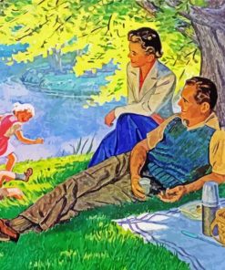 Family Picnic paint by number