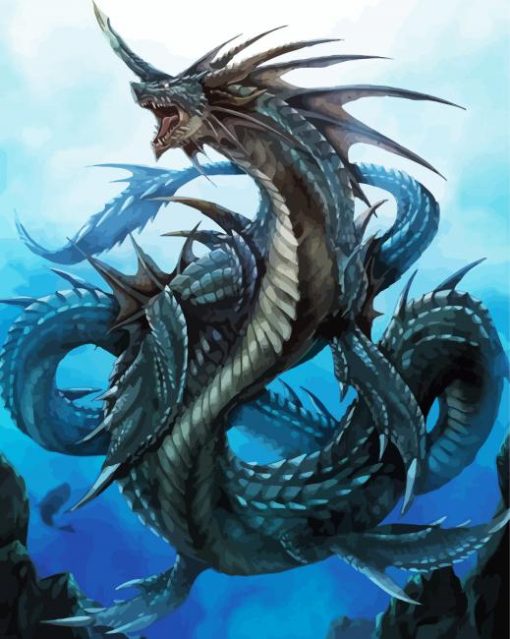 Fantasy Leviathan paint by numbers