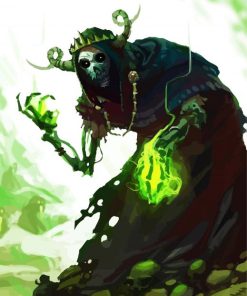 Fantasy Lich paint by numbers