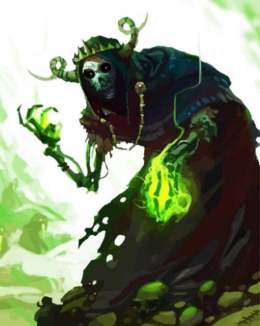 Fantasy Lich paint by numbers